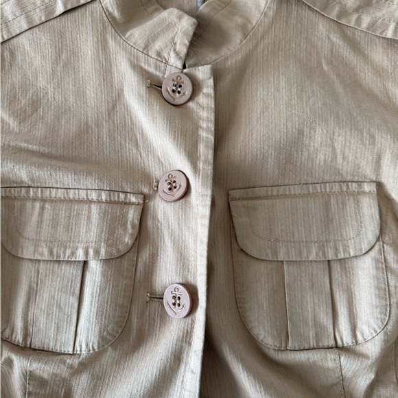 Trina Turk Tan Fitted Utility Jacket - Picture 4 of 11